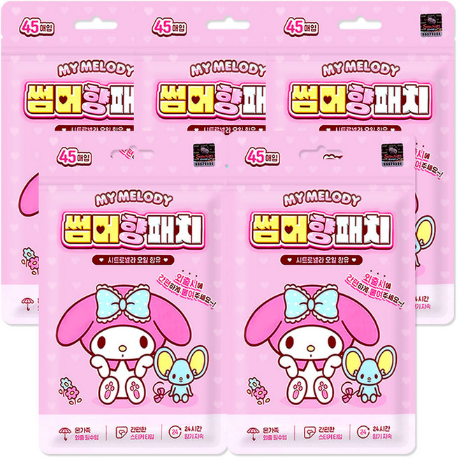 마이멜로디 썸머향패치 45매입 26년제조, 5개