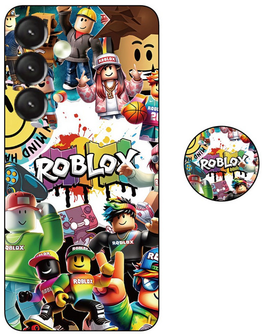 광카광카 전기종 스마일 로블록스 ROBLOX 풀커버 휴대폰 범퍼 케이스