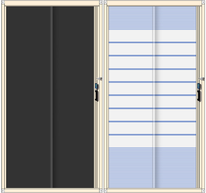 매시원 현관 방충망 자동 롤 자석 방충 문 절단 가능, 1개