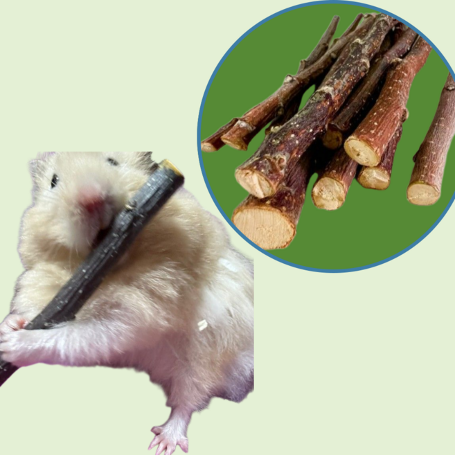햄스터 천연 이갈이 버드나무 이갈이 간식 토끼 슈가글라이더 기니피그, 1개, 50g