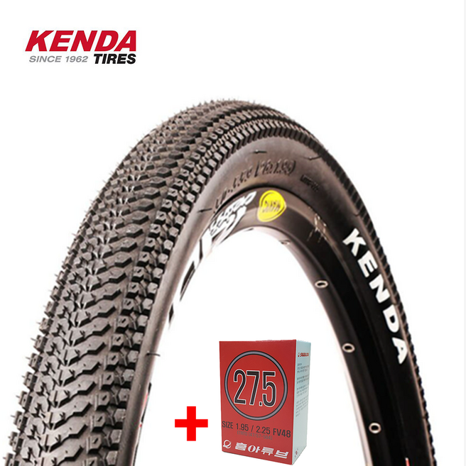평촌바이크_ 켄다 K1118 캡쳐 26x1.95 + 튜브 포함 MTB 자전거타이어, 1개