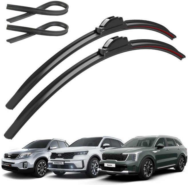 파이널 하이브리드 와이퍼 리필고무 패키지 4P, 올뉴 더뉴 쏘렌토 UM (14~20)