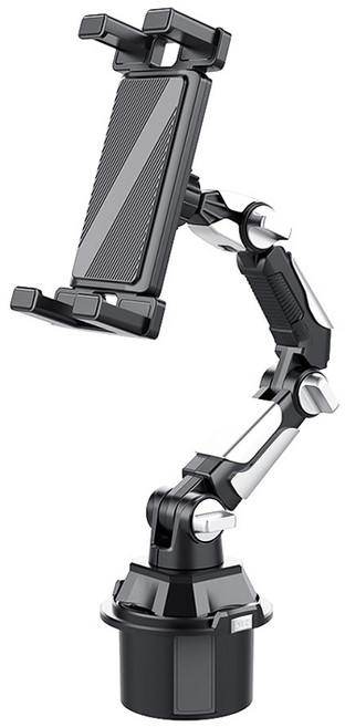 SEAMETAL 차량용 태블릿 컵홀더 거치대 대쉬보드 차량용 태블릿 휴대폰 모니터 거치대, 블랙, 1개