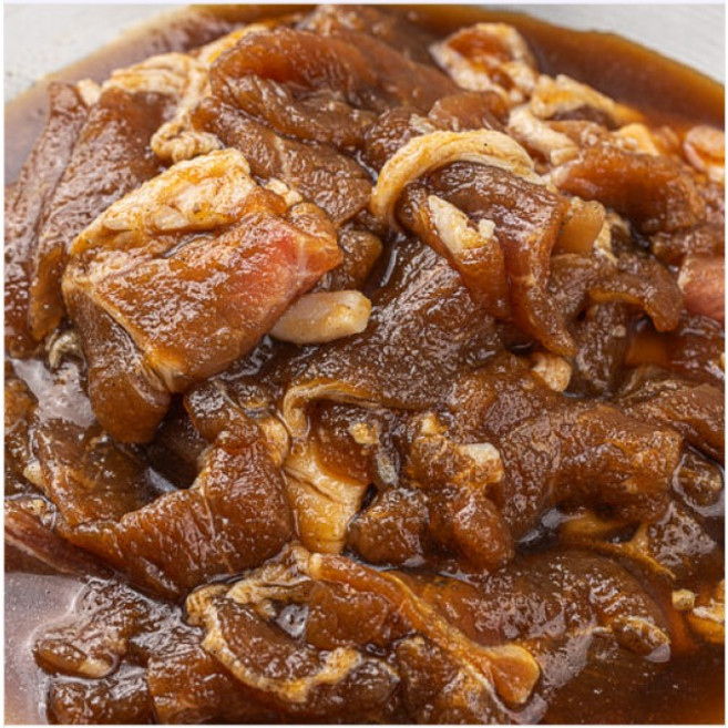 레브 국내산 수제 한돈 제육갈비 매콤달콤 밥도둑 아이반찬, 2개, 350g