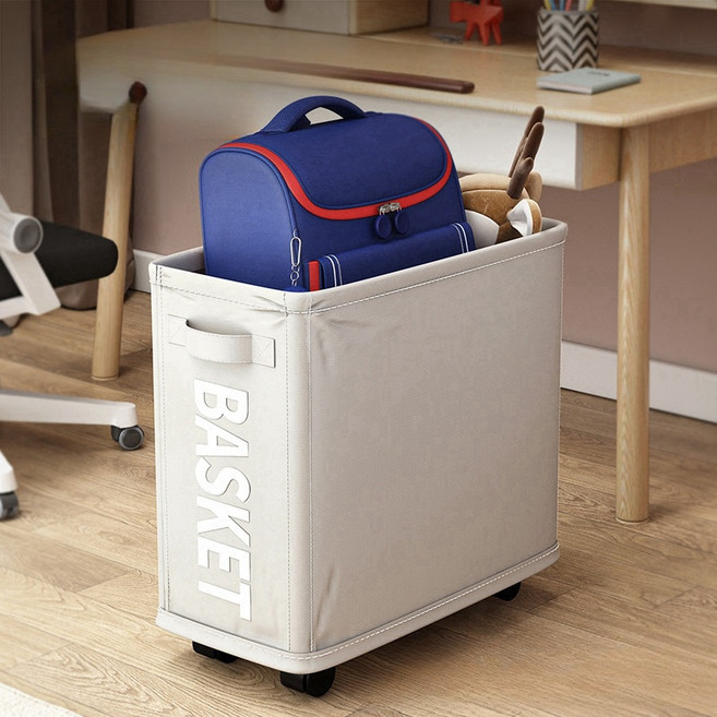 앨오앤지 사무실 책상아래 가방 수납함, 1개, 아이보리