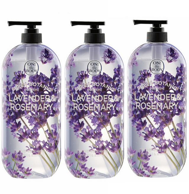 온더바디 수퍼보타닉 라벤더 로즈마리 바디워시 900g 3개