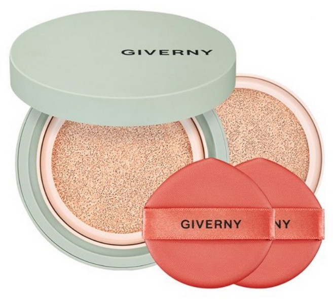 지베르니 밀착 커버 쿠션 파운데이션 본품 12g + 리필 12g 세트, 23호 MEDIUM BEIGE (미디움베이지), 1개