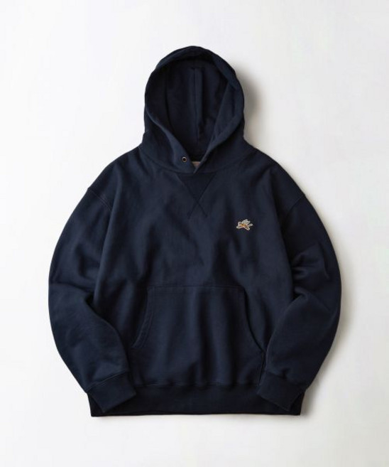 아웃스탠딩MIGHTY TIGER LOGO HOOD SWEATNAVY