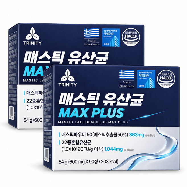 위건강 매스틱유산균 매스틱검 식약청인증 /15박스구매시 위엔 매스틱 증정, 2개, 90정