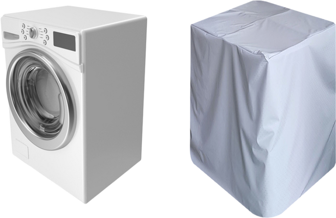 지퍼없는 세탁기커버, 0.12mm PVC