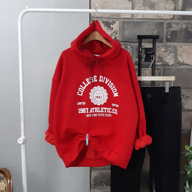 상상그이상 여성용 국내제작 기모 1987 후드티 도톰 포근한 루즈핏 어디든 잘 어울리는 부드러운 가볍고 따뜻한 특양면소재 가성비좋은 후드 맨투맨