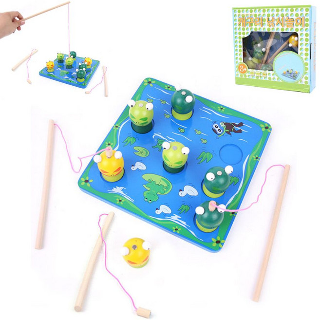 어린이집 유치원 놀이용 개구리 낚시놀이 키즈카페 가족놀이 개구리 낚시게임, 1개
