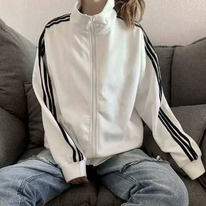 IFaith 港風三槓薄外套 夾克 韓版 學生 大碼 寬鬆情侶裝 春秋薄外套 棒球服 C0033