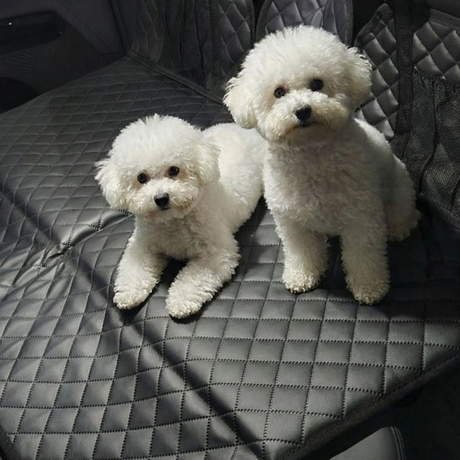 풀커버 뒷좌석 강아지 카시트 매트 방수 시트패드 평탄화 보드 대형견 차량용, 1개, 더블_브라운