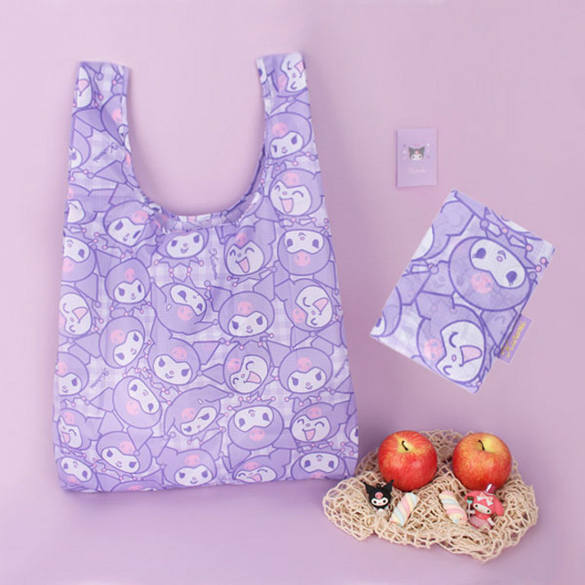 산리오 캐릭터 접이식 장바구니 겸 휴대용 에코백 마트 쇼핑백 포켓 가방 리유저블백