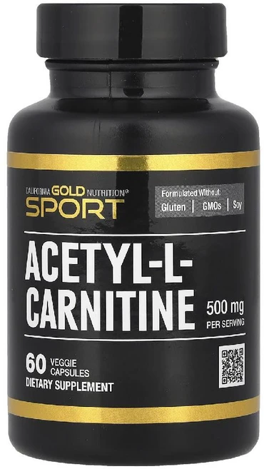 아세틸L카르니틴 아세틸-l-카르니틴 엘카르니틴 500mg 60캡슐 캘리포니아골드뉴트리션, 60정, 1개 - 쿠팡