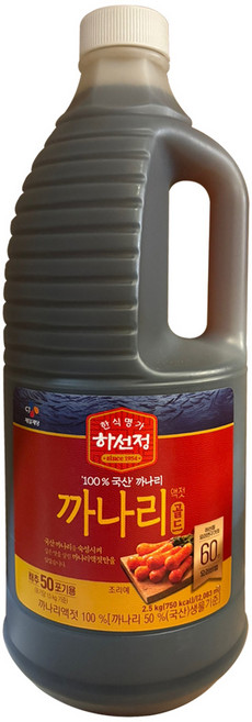 하선정 까나리액젓, 2.5kg, 1개