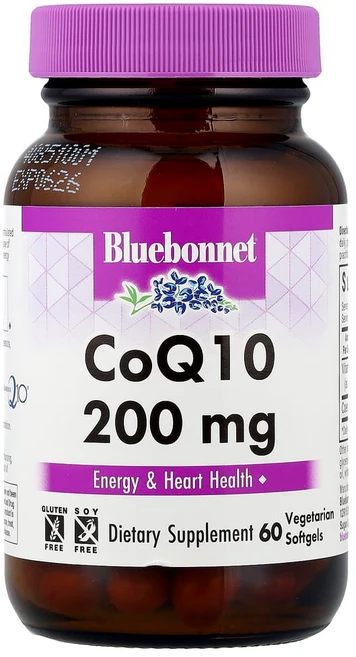 블루보넷 뉴트리션 CoQ10 200 mg 소프트젤 60 소프트젤 코큐텐, 60정, 1개 - 쿠팡