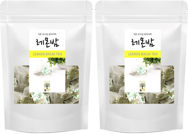 레몬밤차 50티백 숲으로허브 삼각티백, 50개입, 2개