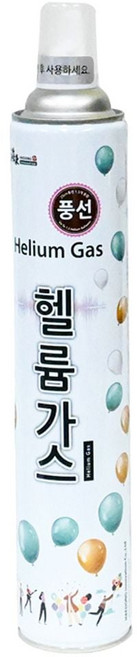 헬륨풍선 해피파티 풍선 헬륨가스 일회용 헬륨가스통 1캔 충전, 없음, 상세설명 참조