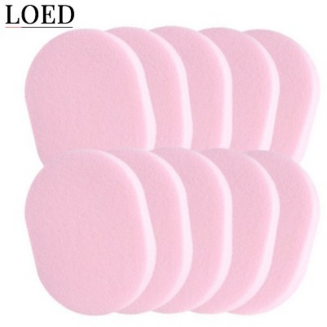 해면 화장품 클렌징 스펀지 13T 개별OPP포장, 핑크, 20개