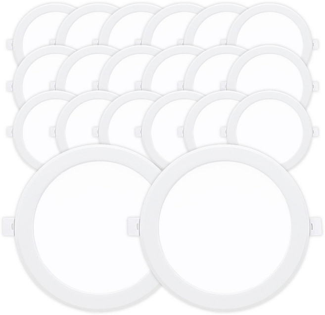 라인조명 LED 에코 6인치 다운라이트 (벌레유입방지/방습), 주광색(흰빛) 20W, 20개