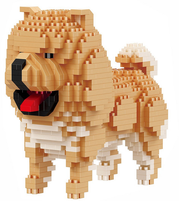 [알꿀밤-나노블럭-마이펫] BA미들 차우차우, 1개