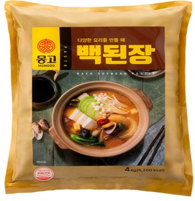 몽고식품 백된장, 4kg, 4개