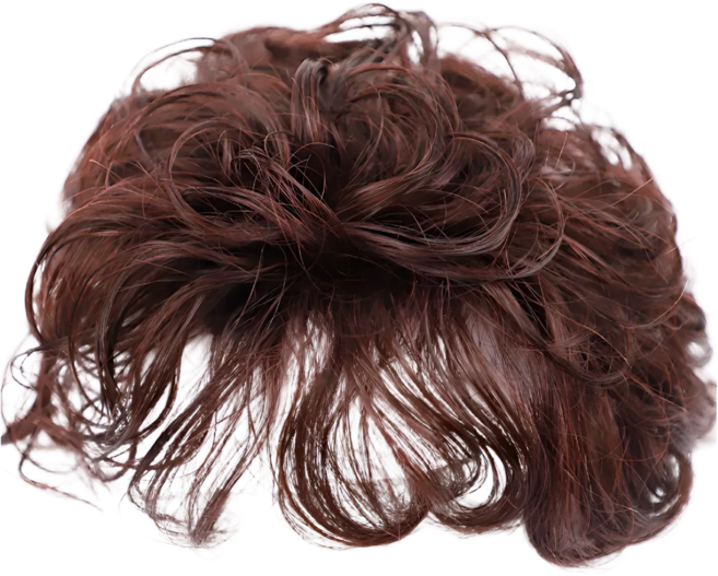 피에스컴퍼니 정수리가발 인모 자연스러운 볼륨 가발, 1개, 딥브라운