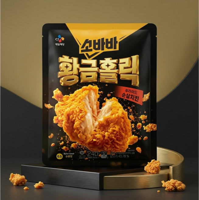[1+1]소바바 황금홀릭 순살 240g, 2개