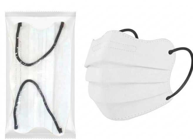 成人口罩 透氣防護 單片獨立包裝, CC0203-白色33入, 17.5X9.5公分