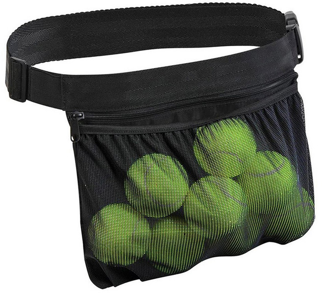 공정리함 볼 공 거치 수납 케이지 남녀용 테니스 보관 허리 가방 조절 가능한 벨트 탁구 골프 지갑 엉덩이 휴대용 스포츠 파우치 포켓, 1) Only the bag, BK