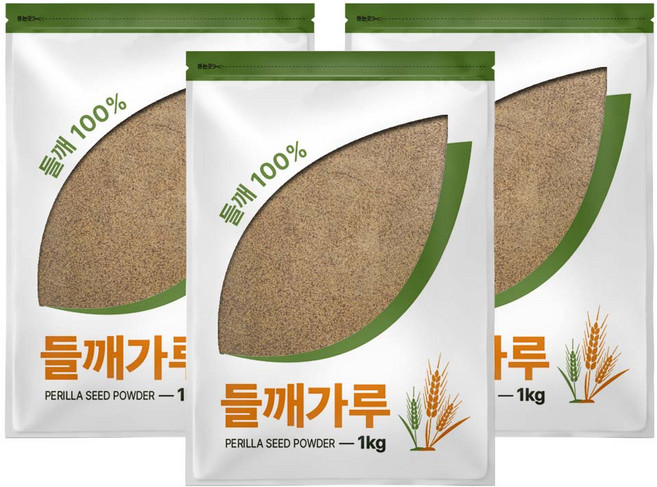 그대로푸드 껍질째 들깨가루 (탕용), 1kg, 3개