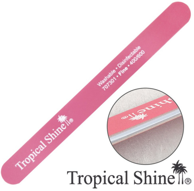 TropicalShine 정품트로피칼샤인USA 네일파일 풋파일, 1개, 핑크707301(400/600)