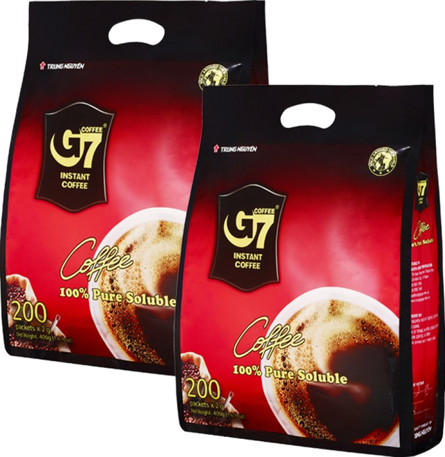 G7 퓨어 블랙 커피 수출용 2g, 200개입, 2개