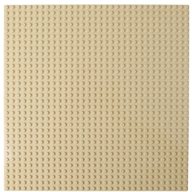 相容樂高 32x32 小顆粒積木底板, 淺褐色, 1個