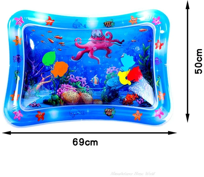 쿠쿠스토어 고양이 인터랙티브 물 감각 놀이 매트 두꺼운 팽창식 개 애완 바다 장난감 2024 신제품, 01 수뉴 옐로우