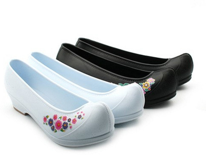 진흥J.H 꽃고무신 전통고무신 코백여 국산 고무신 심플