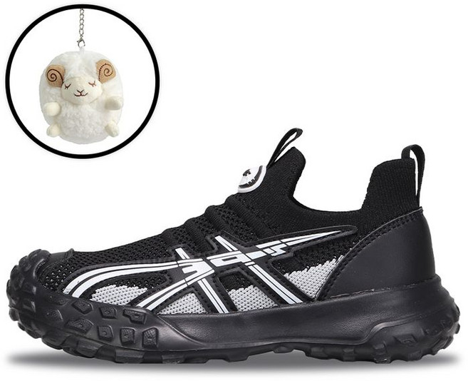 르까프 키즈 아이언 슬립온 운동화 키링세트 블랙 LE5S302BLK-KR
