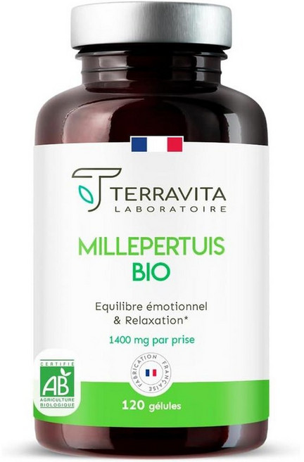 프랑스 테라비타 Terravita St. John's Wort 세인트존스워트 700mg 캡슐, 1개, 120정