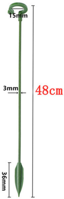 植物支撐桿 園藝爬藤支架 3mm實心玻璃纖維 盆栽穩固支撐, 1個, 【48CM】10入