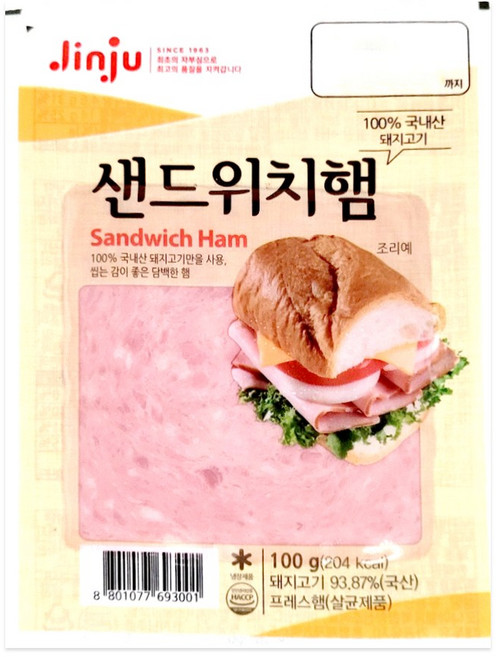 진주햄 샌드위치햄 100g, 1개