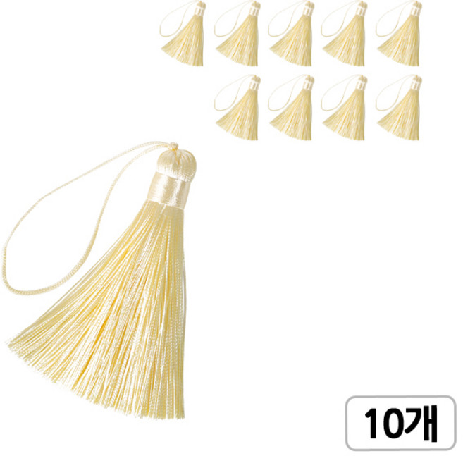 [모핸] 매직자수 태슬, 02.라이트옐로우, 10개