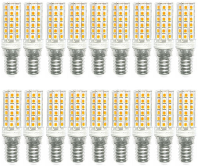 데이터임 미니 콘램프 6줄 5W E17, 전구색, 10개