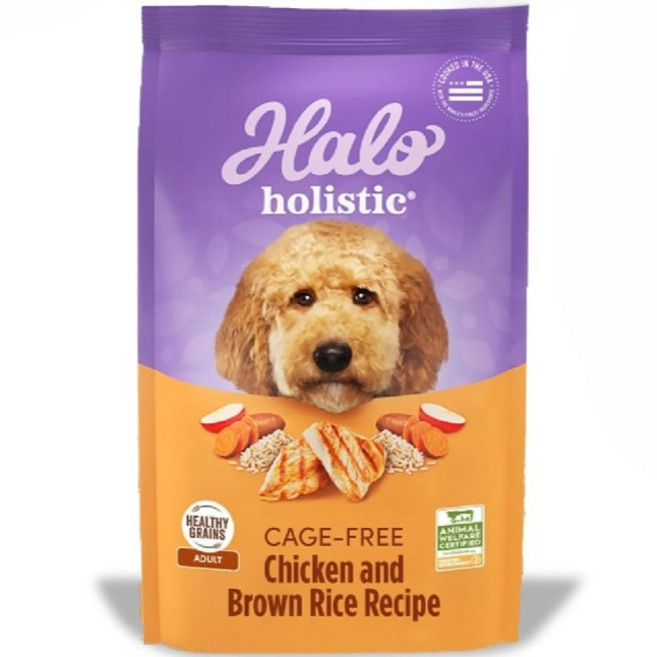 Halo 嘿囉 健康糙米成犬雞肉 狗糧 乾糧, 9.5kg, 1個, 雞肉+米飯+蔬菜