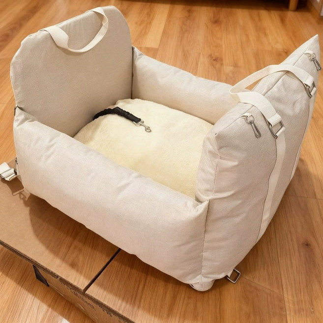 CYLIFE 애완동물 강아지 이동가방 외출용 카시트 겸용 수납가방 핸드백 애완동물 차량용 필수품, 1개, 핑크