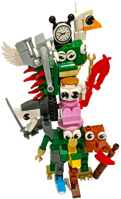 이탈리안 브레인롯 블럭 세트 합체 호러버전 블록, 아홉 괴수 융합체, 1개