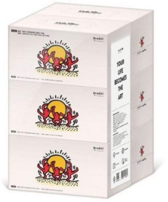 한예지 브리토 천연펄프 미용티슈 2겹 280매, 6개입, 4개