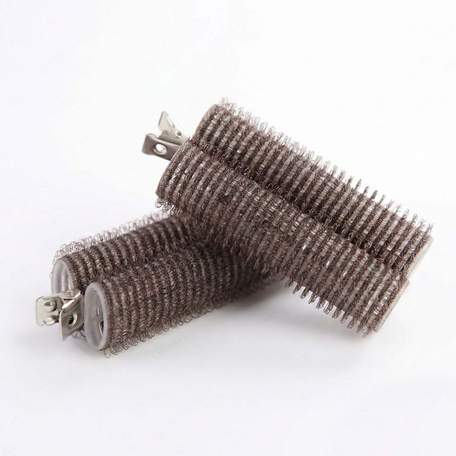 셀프 뿌리볼륨 집게 구르뽕 롤 앞머리 모류교정 구루뿌 뽕 구루퍼, 대형, 블랙, 1개