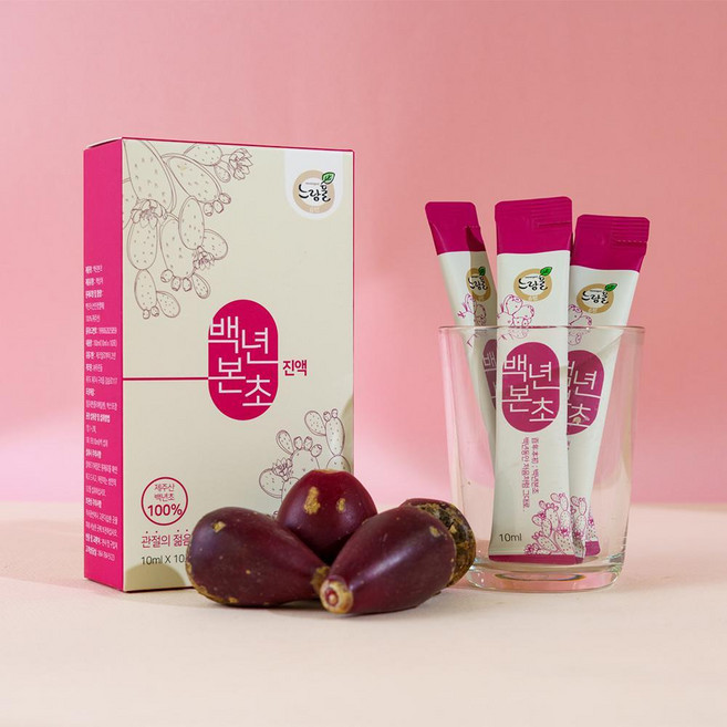 제주 백년초 농축액 엑기스 즙 손바닥선인장 백년초열매 차 진액 액기스 제주특산품 선물, 30개, 10ml